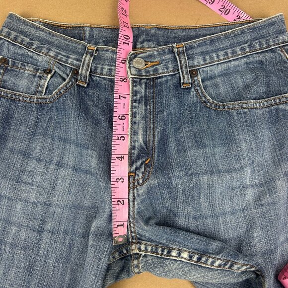 Levi's 577 Lower Rise Loose Fit Five Pocket Jeans Womens 8 Blue Zip Fly - Picture 6 of 9